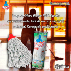 Lampazo/Mopa Romyl de algodón Blanco