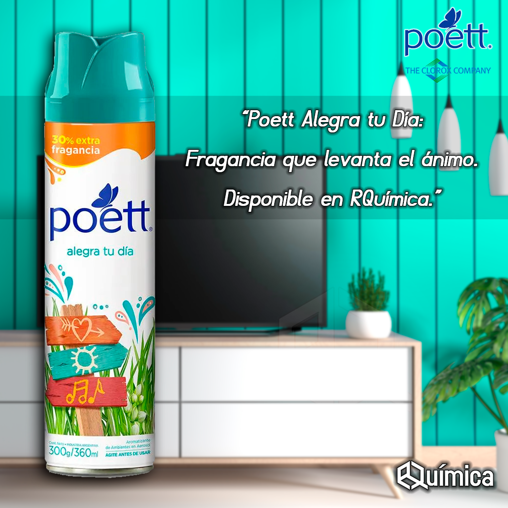 Poett desodorante de ambiente alegra tu día (Aerosol) x 360 ml