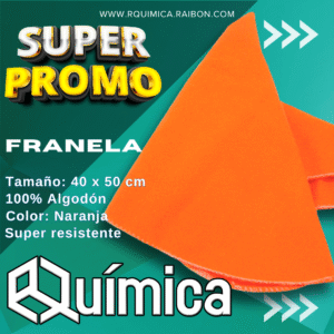 Franela Naranja de 40 x 50 cm